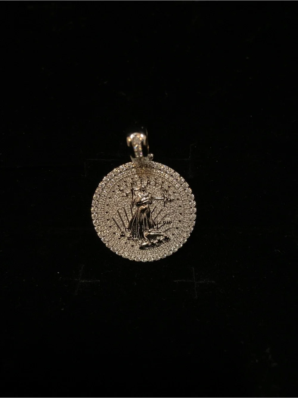 🇺🇸✨ Moissanite Walking Liberty Pendant 💎 925 Sterling Silver ✨